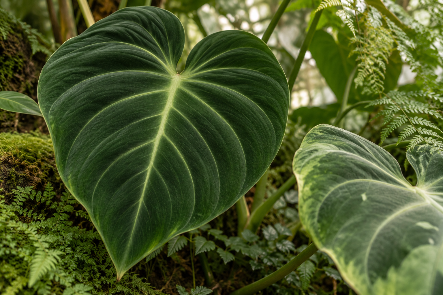 Illustrative tropical foliage study